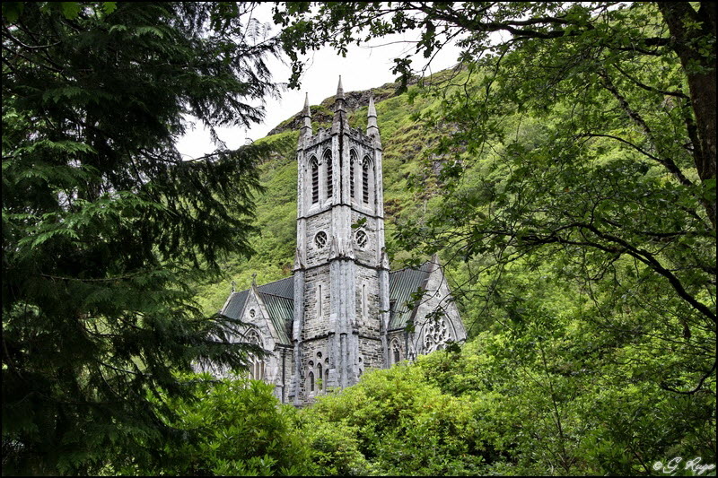 Blick auf dei Kirche im Park